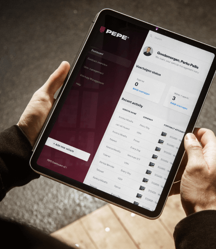 PEPE Platform voor leasen luxe mobiliteitsoplossingen omgeving Roosendaal